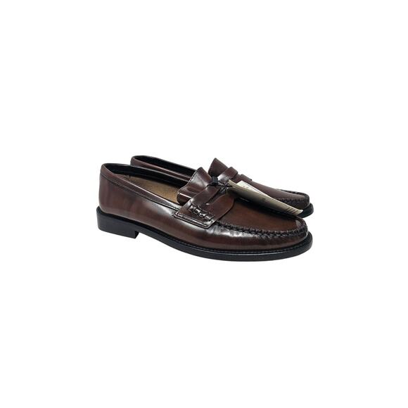 NEW MNG Mango 37 Brown Leather Penny Loafer Academia Classic Career Minimalist - Picture 5 of 5